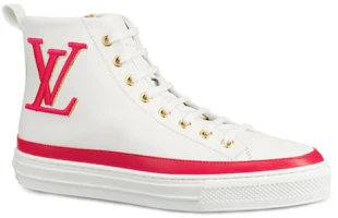 Order Louis Vuitton 路易威登 Stellar 小牛皮 女款 高筒運動鞋 白粉