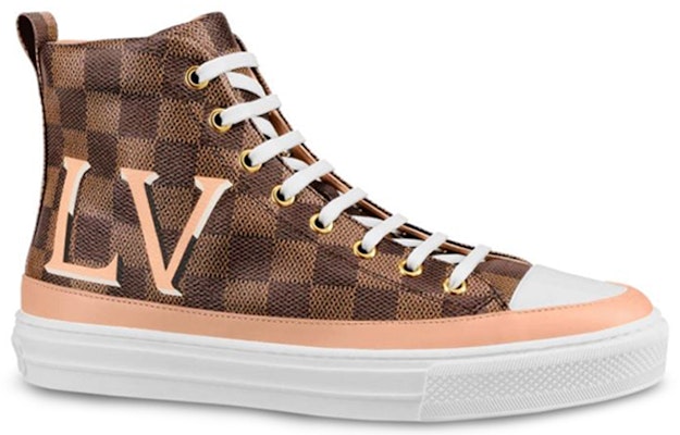 (W) Sepatu Olahraga Tinggi Louis Vuitton LV Stellar Damier Coklat 1A5NAD Order (W) Sepatu Olahraga Tinggi Louis Vuitton LV Stellar Damier Coklat 1A5NAD