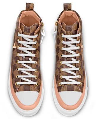 (W) Sepatu Olahraga Tinggi Louis Vuitton LV Stellar Damier Coklat 1A5NAD Purchase (W) Sepatu Olahraga Tinggi Louis Vuitton LV Stellar Damier Coklat 1A5NAD