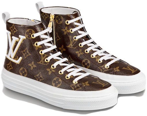 (W) Louis Vuitton Stellar Sepatu Tinggi 'Tas Kanvas Coklat' 1A4X31 Lookbook (W) Louis Vuitton Stellar Sepatu Tinggi 'Tas Kanvas Coklat' 1A4X31