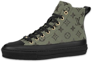 (Women) Louis Vuitton Stellar High-Top 'Green Print Canvas' 1A8NAX (Women) Louis Vuitton Stellar High-Top 'Green Print Canvas' 1A8NAX