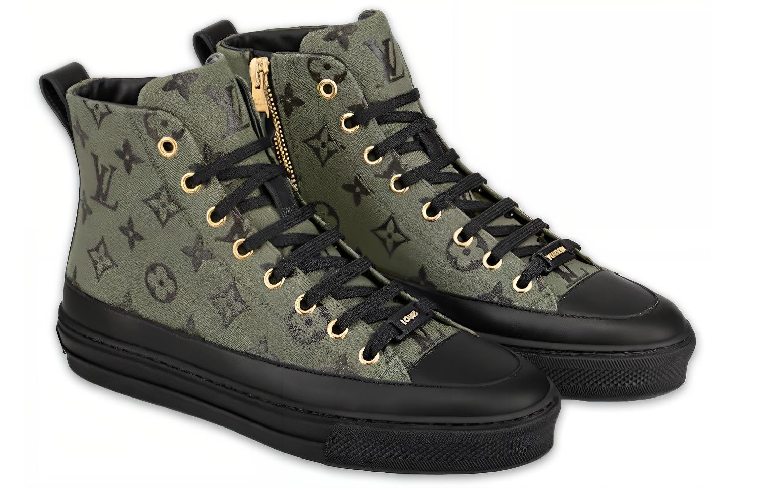 Lookbook (W) Louis Vuitton Stellar High-Top 'Kanvas Cetak Hijau' 1A8NAX