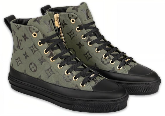 (Women) Louis Vuitton Stellar High-Top 'Green Print Canvas' 1A8NAX Lookbook (Women) Louis Vuitton Stellar High-Top 'Green Print Canvas' 1A8NAX