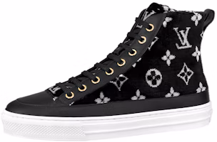 (Women) Louis Vuitton Stellar Ankle Sneakers 'Black White Monogram' 1A95NB (Women) Louis Vuitton Stellar Ankle Sneakers 'Black White Monogram' 1A95NB