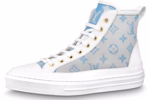 (Women) Louis Vuitton Stellar Ankles Sneakers 'Grey Blue White' 1A8NJL (Women) Louis Vuitton Stellar Ankles Sneakers 'Grey Blue White' 1A8NJL