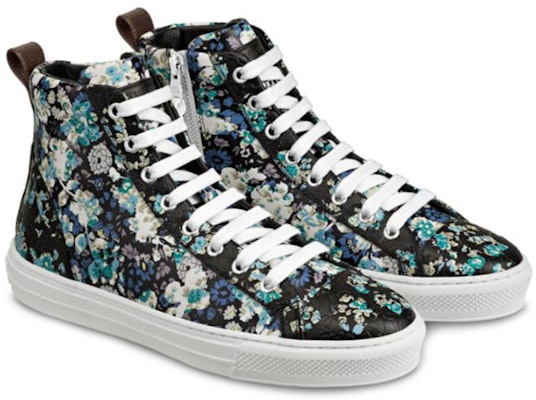 (W) Louis Vuitton LV Stellar High-Top Sneakers Biru/Hitam 1A5N8O Lookbook (W) Louis Vuitton LV Stellar High-Top Sneakers Biru/Hitam 1A5N8O
