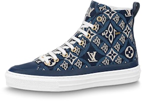 (Women) Louis Vuitton Stellar Ankle Sneakers 'Blue' 1A8O1C (Women) Louis Vuitton Stellar Ankle Sneakers 'Blue' 1A8O1C