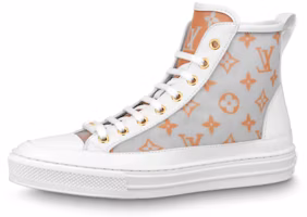 (Women) Louis Vuitton Stellar Ankle Sneakers 'White Grey Orange' 1A8NK5 (Women) Louis Vuitton Stellar Ankle Sneakers 'White Grey Orange' 1A8NK5