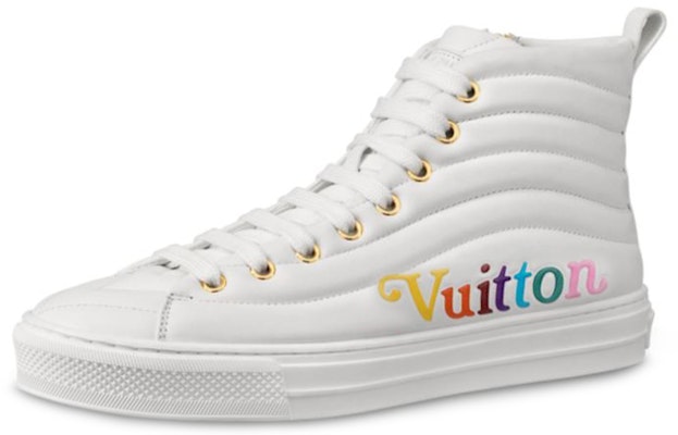 (Women) Louis Vuitton LV Stellar Calfskin High-Top Sports Shoes White 1A5C5H Buy (Women) Louis Vuitton LV Stellar Calfskin High-Top Sports Shoes White 1A5C5H