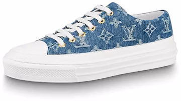 (Women) Louis Vuitton LV Stellar Low Top Denim Blue 1A4WT (Women) Louis Vuitton LV Stellar Low Top Denim Blue 1A4WT