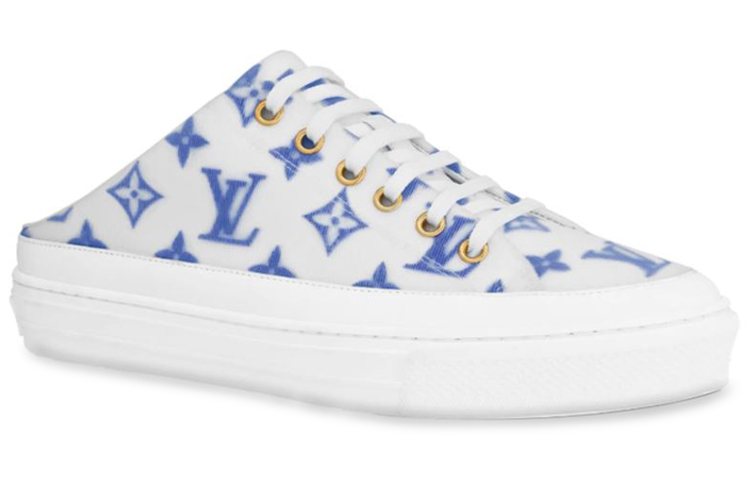 (W) LV Stellar Monogram 'Blue White' Slides 圖 2