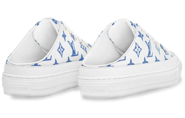 (W) LV Stellar Monogram 'Blue White' Slides 圖 4