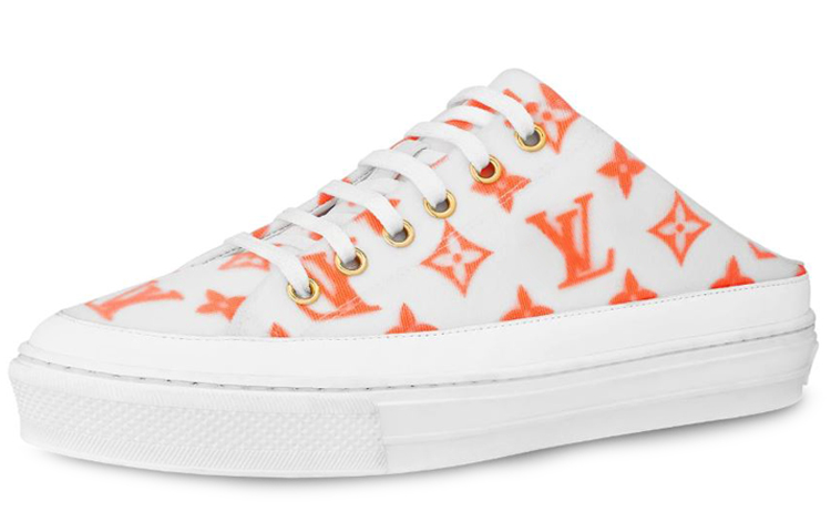 (Women) Louis Vuitton Stellar Monogram 'Orange White' Slides 1A65ZD