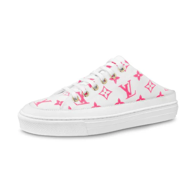 (W) LV Stellar Monogram 'Red White' Slipper