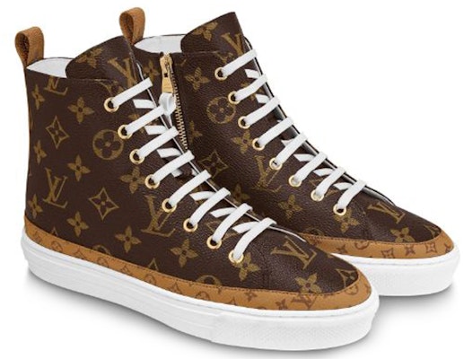 (W) Sepatu Sport High-Top Louis Vuitton LV Stellar Monogram Multi 1A65UU Lookbook (W) Sepatu Sport High-Top Louis Vuitton LV Stellar Monogram Multi 1A65UU