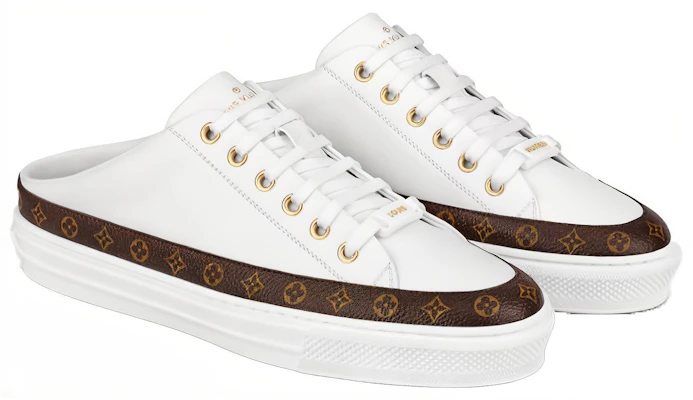 (W) Louis Vuitton Stellar Mules 'Blanco Marrón' 1A8NEB Lookbook (W) Louis Vuitton Stellar Mules 'Blanco Marrón' 1A8NEB