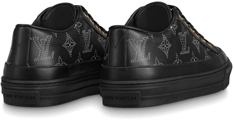 (W) Louis Vuitton Stellar Sneakers 'Hitam dengan Corak Logo Putih Sketsa' 1A87TE Lookbook (W) Louis Vuitton Stellar Sneakers 'Hitam dengan Corak Logo Putih Sketsa' 1A87TE