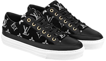 (W) Louis Vuitton Stellar Sneakers 'Hitam dengan Monogram Putih' 1A964V Lookbook (W) Louis Vuitton Stellar Sneakers 'Hitam dengan Monogram Putih' 1A964V