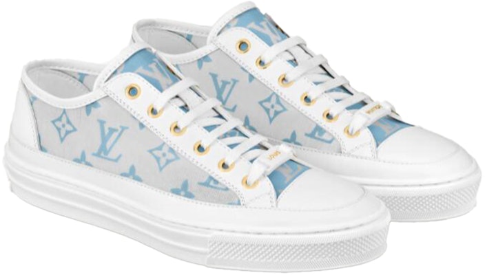 (W) Louis Vuitton Stellar Sneakers 'Kelabu Biru Putih' 1A8NMG Order (W) Louis Vuitton Stellar Sneakers 'Kelabu Biru Putih' 1A8NMG