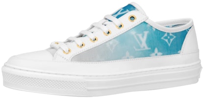 (Women) Louis Vuitton Stellar Sneakers 'White with Fading Blue Monogram' 1A8SXQ (Women) Louis Vuitton Stellar Sneakers 'White with Fading Blue Monogram' 1A8SXQ