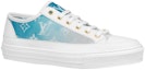 Order (W) Louis Vuitton Stellar Sneakers 'Putih dengan Monogram Biru Pudar' 1A8SXQ