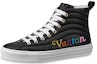 Buy (Women) Louis Vuitton LV Stellar Calfskin High-Top Sports Shoes Black 1A5C5Y
