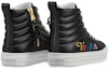 Shop (Women) Louis Vuitton LV Stellar Calfskin High-Top Sports Shoes Black 1A5C5Y