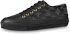 (W) Louis Vuitton Stellar Sneakers 'Hitam dengan Corak Logo Putih Sketsa' 1A87TE