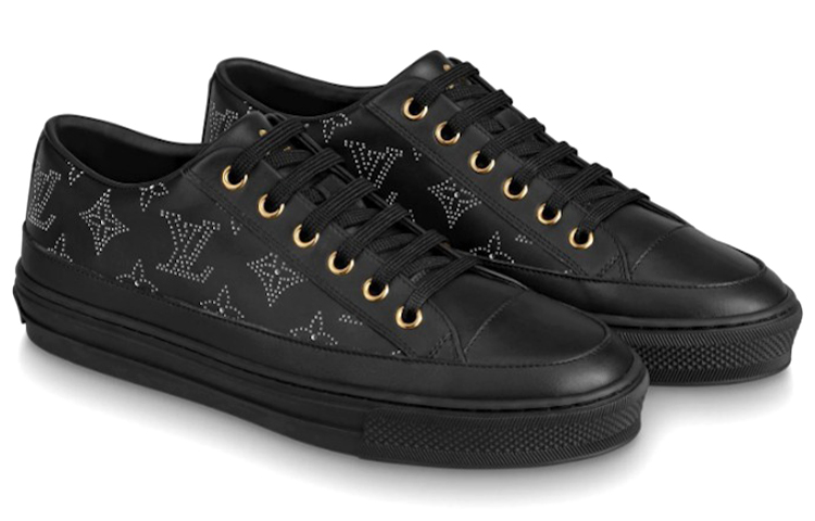 Order (W) Louis Vuitton Stellar Zapatillas 'Negro con Monograma Blanco Boceto' 1A87TE