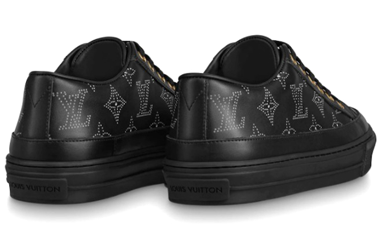 Lookbook (W) Louis Vuitton Stellar Sneakers ''Nero con Monogramma Bianco Sketch'' 1A87TE