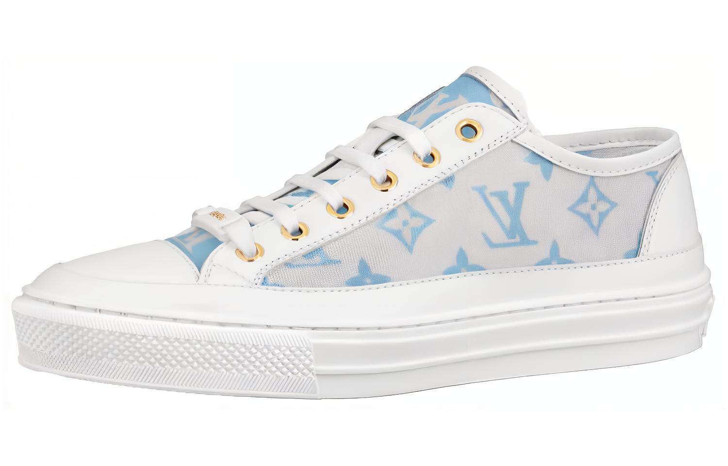 (Women) Louis Vuitton Stellar Sneakers 'Grey Blue White' 1A8NMG