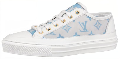 (Women) Louis Vuitton Stellar Sneakers 'Grey Blue White' 1A8NMG (Women) Louis Vuitton Stellar Sneakers 'Grey Blue White' 1A8NMG