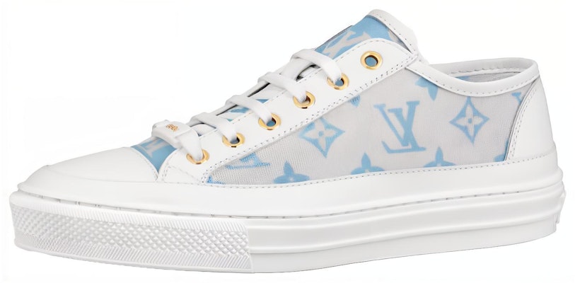 (Women) Louis Vuitton Stellar Sneakers 'Grey Blue White' 1A8NMG Buy (Women) Louis Vuitton Stellar Sneakers 'Grey Blue White' 1A8NMG