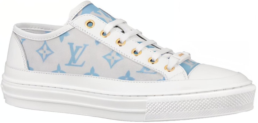 (Women) Louis Vuitton Stellar Sneakers 'Grey Blue White' 1A8NMG Order (Women) Louis Vuitton Stellar Sneakers 'Grey Blue White' 1A8NMG