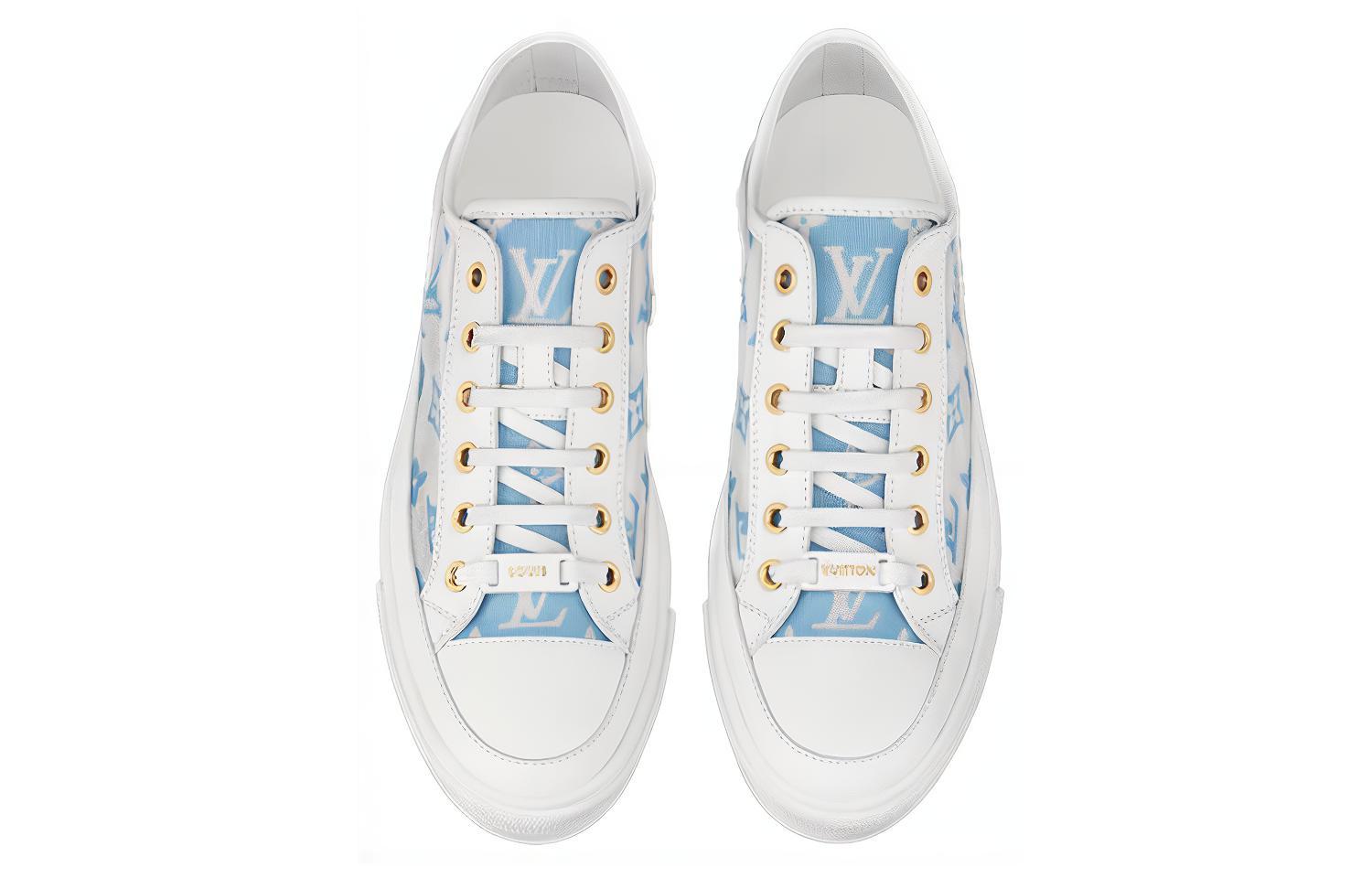 (W) LV Stellar Sneakers 'Grey Blue White' 圖 4