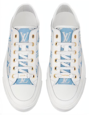 (Women) Louis Vuitton Stellar Sneakers 'Grey Blue White' 1A8NMG Shop (Women) Louis Vuitton Stellar Sneakers 'Grey Blue White' 1A8NMG