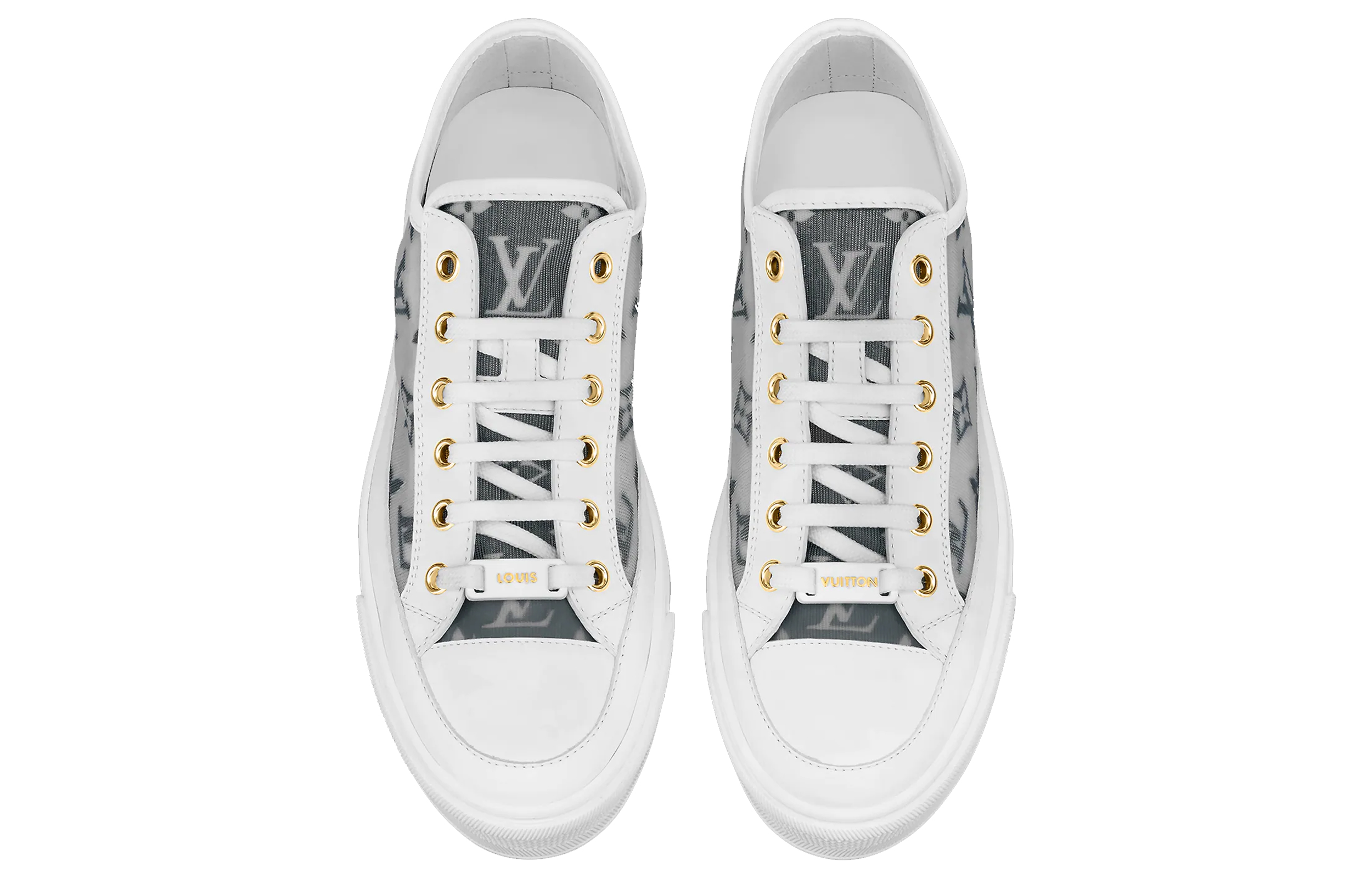 Shop (W) Sneakers Louis Vuitton Stellar ''Grigio Bianco'' 1A8NMW