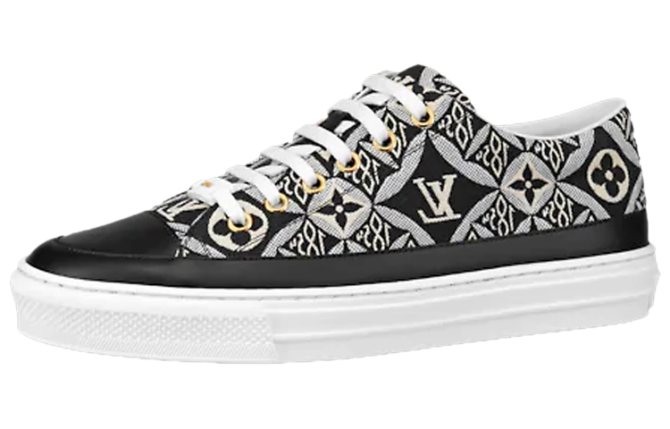 (Women) Louis Vuitton Stellar Sneakers 'White Black Monogram' 1A8DDA