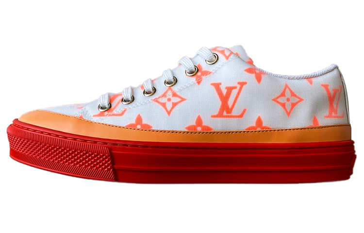 (Women) Louis Vuitton Stellar Sneakers 'White Orange Monogram' 1A65UD