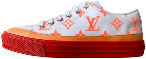 (Women) Louis Vuitton Stellar Sneakers 'White Orange Monogram' 1A65UD (Women) Louis Vuitton Stellar Sneakers 'White Orange Monogram' 1A65UD