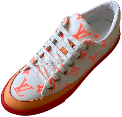 (W) Louis Vuitton Stellar Sneakers ''Weiß Orange Monogram'' 1A65UD Lookbook (W) Louis Vuitton Stellar Sneakers ''Weiß Orange Monogram'' 1A65UD