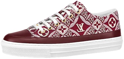 (Women) Louis Vuitton Stellar Sneakers 'White Red Monogram' 1A8DDN (Women) Louis Vuitton Stellar Sneakers 'White Red Monogram' 1A8DDN
