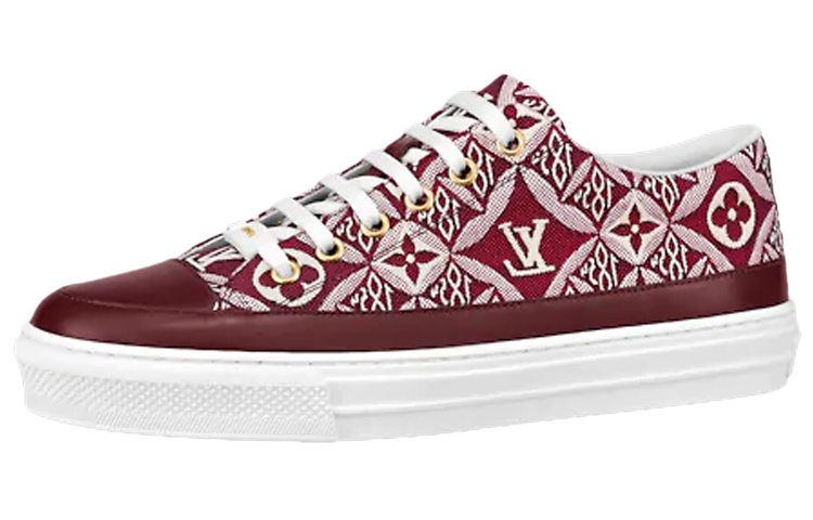 (Women) Louis Vuitton Stellar Sneakers 'White Red Monogram' 1A8DDN