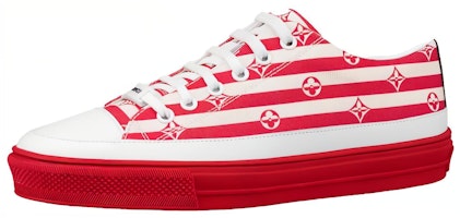 (Women) Louis Vuitton Stellar Sneakers 'White Red' 1A7U4R (Women) Louis Vuitton Stellar Sneakers 'White Red' 1A7U4R