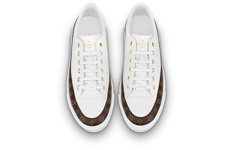 Shop (W) Louis Vuitton Stellar Sneaker ''Weiß mit Monogramm-Deko'' 1A8NDV