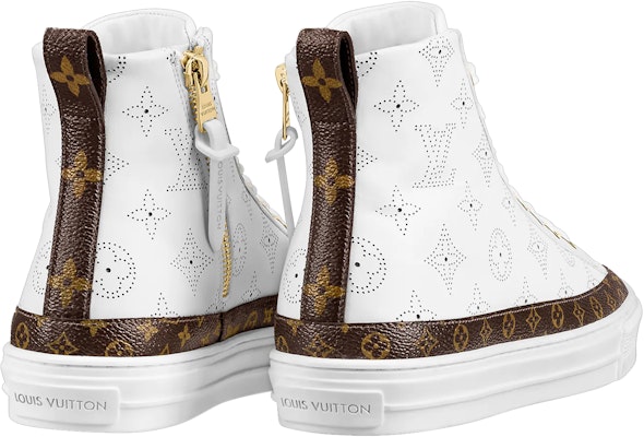 LOUIS VUITTON Stellar 百搭高筒運動 時尚板鞋 女款 白色 Lookbook LOUIS VUITTON Stellar 百搭高筒運動 時尚板鞋 女款 白色