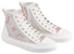 (W) Louis Vuitton Stellar Zip Up Ankle Sneakers 'Putih Kelabu dengan Monogram Merah Jambu' 1A87DM