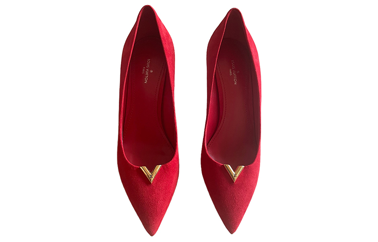 Shop (W) 루이비통 레드 포인티드 토 스틸레토 (50 characters) 1A3CS9