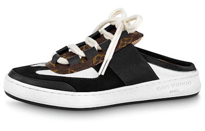 (Women) Louis Vuitton Strap Heel 'White Black Brown'