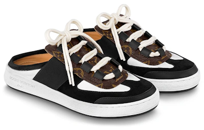 (Women) Louis Vuitton Strap Heel 'White Black Brown'